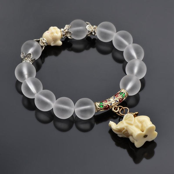 2 Sets of Lucky Elephant Beaded Bracelet