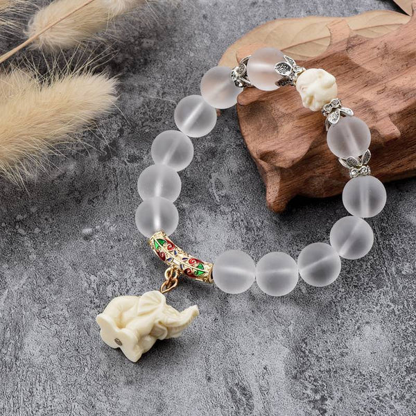 2 Sets of Lucky Elephant Beaded Bracelet