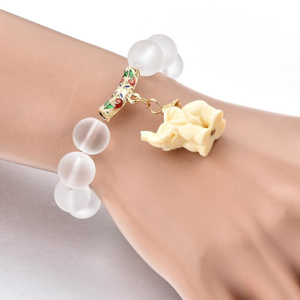 2 Sets of Lucky Elephant Beaded Bracelet